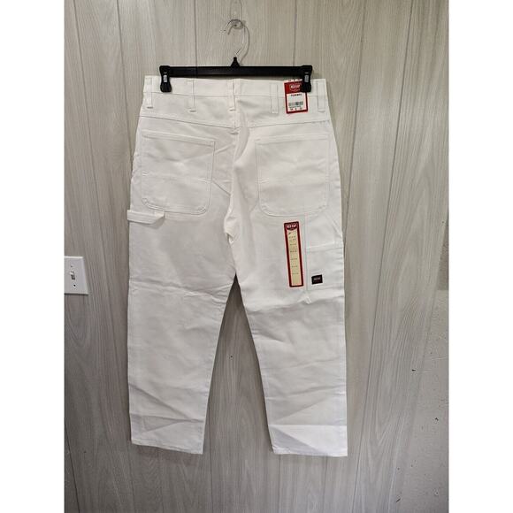 Red Kap Men's Painter Dungaree Carpenter Paints White 34 X 32 - Picture 4 of 11